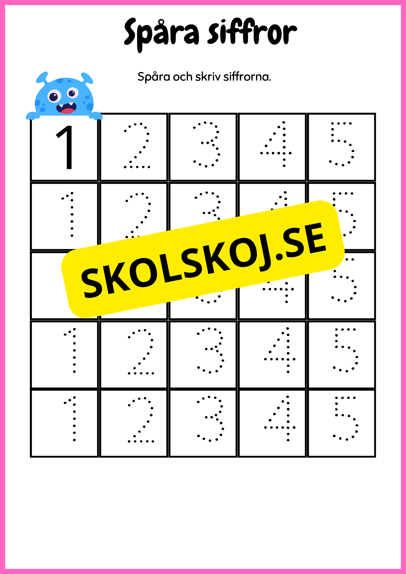 Mitt arbetshäfte - Förskola - Årskurs 1