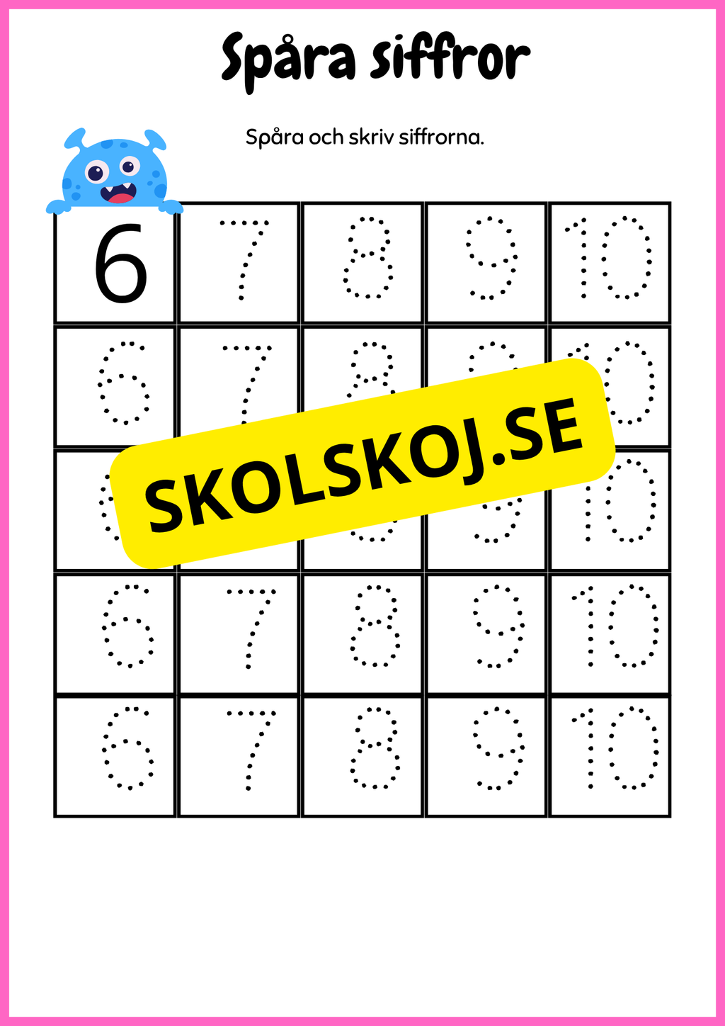 Mitt arbetshäfte - Förskola - Årskurs 1
