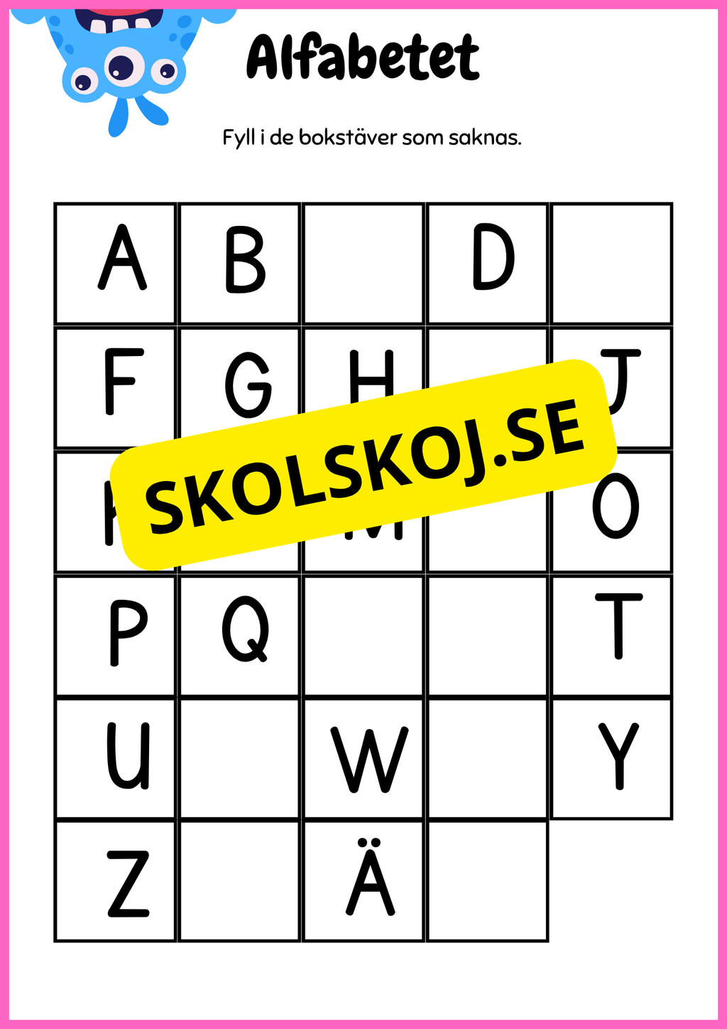 Mitt arbetshäfte - Förskola - Årskurs 1