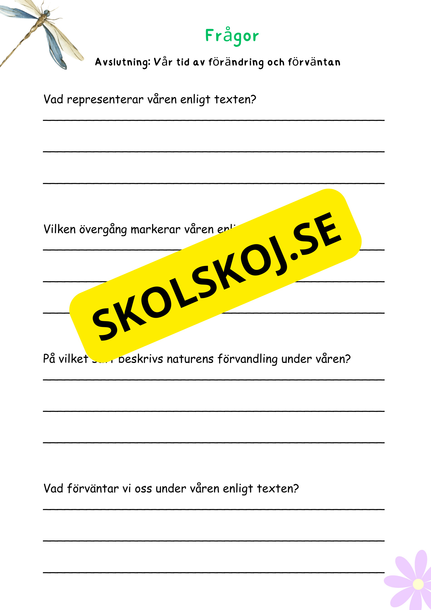 Mitt faktahäfte om våren