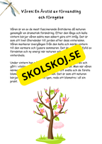 Mitt faktahäfte om våren