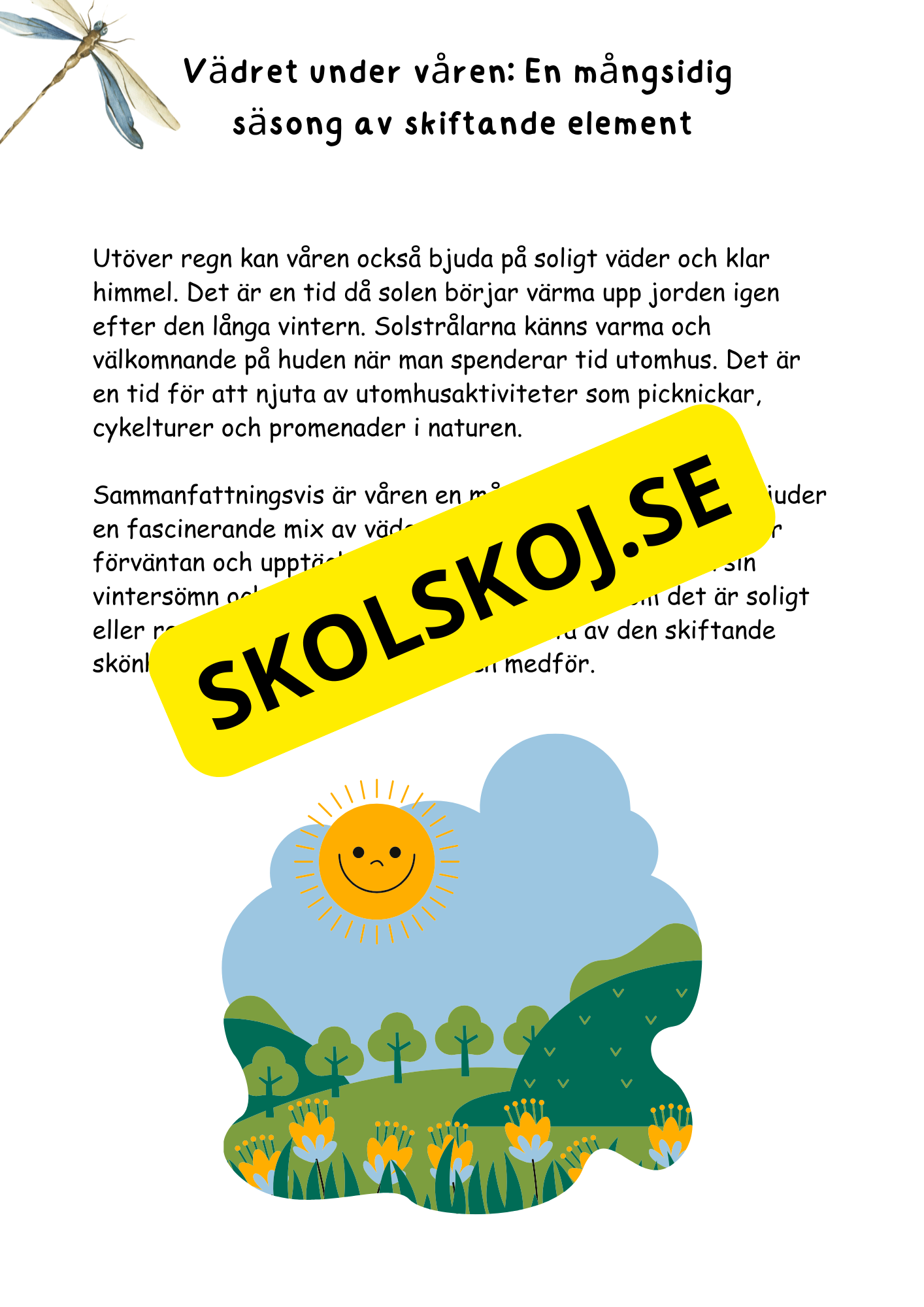 Mitt faktahäfte om våren