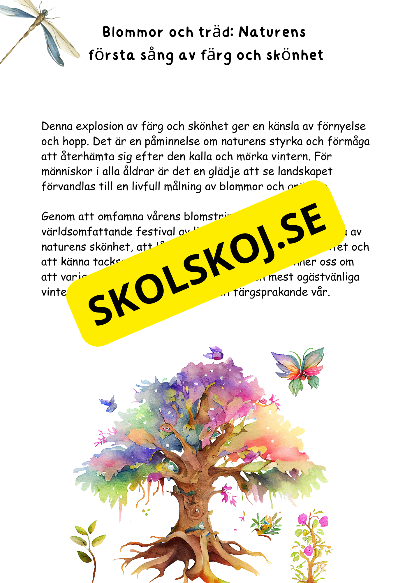Mitt faktahäfte om våren