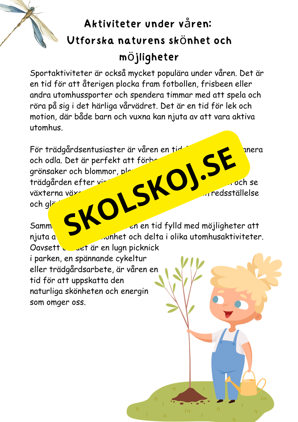 Mitt faktahäfte om våren