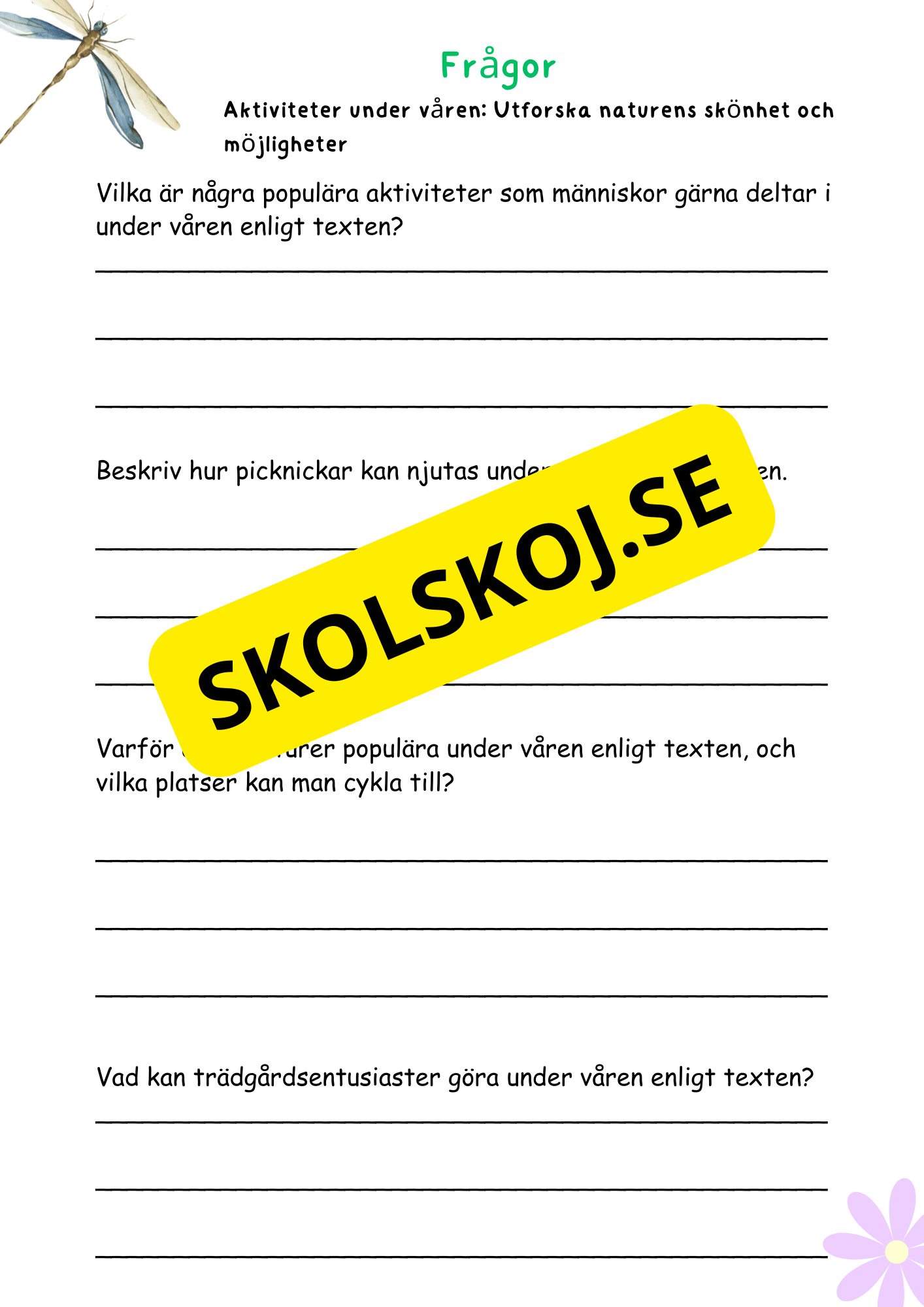 Mitt faktahäfte om våren