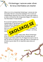 Mitt faktahäfte om våren