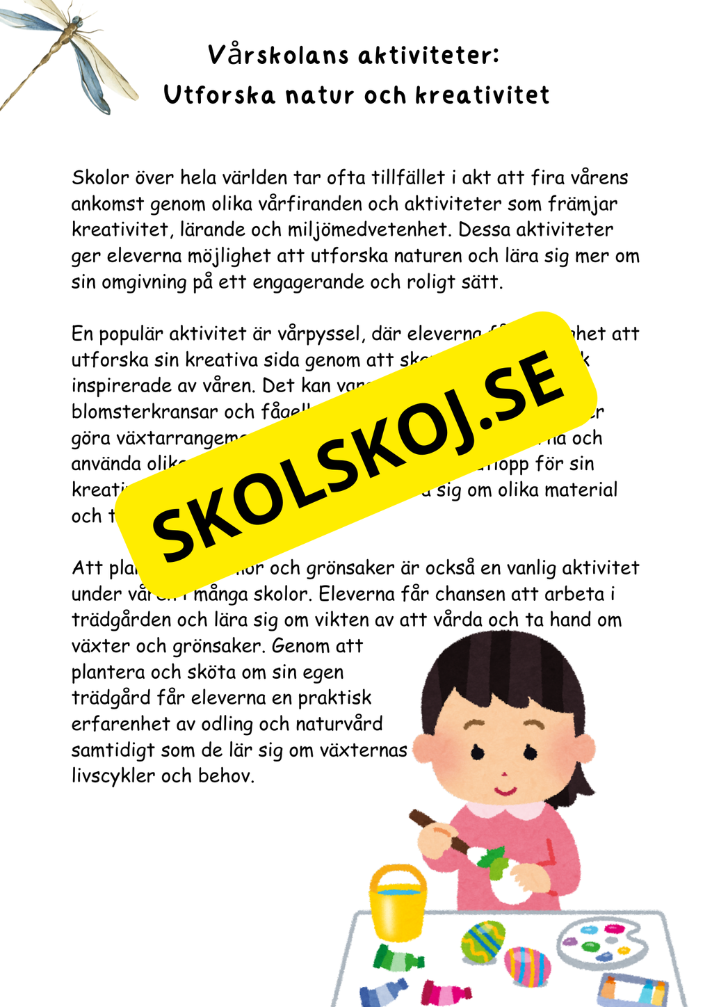 Mitt faktahäfte om våren