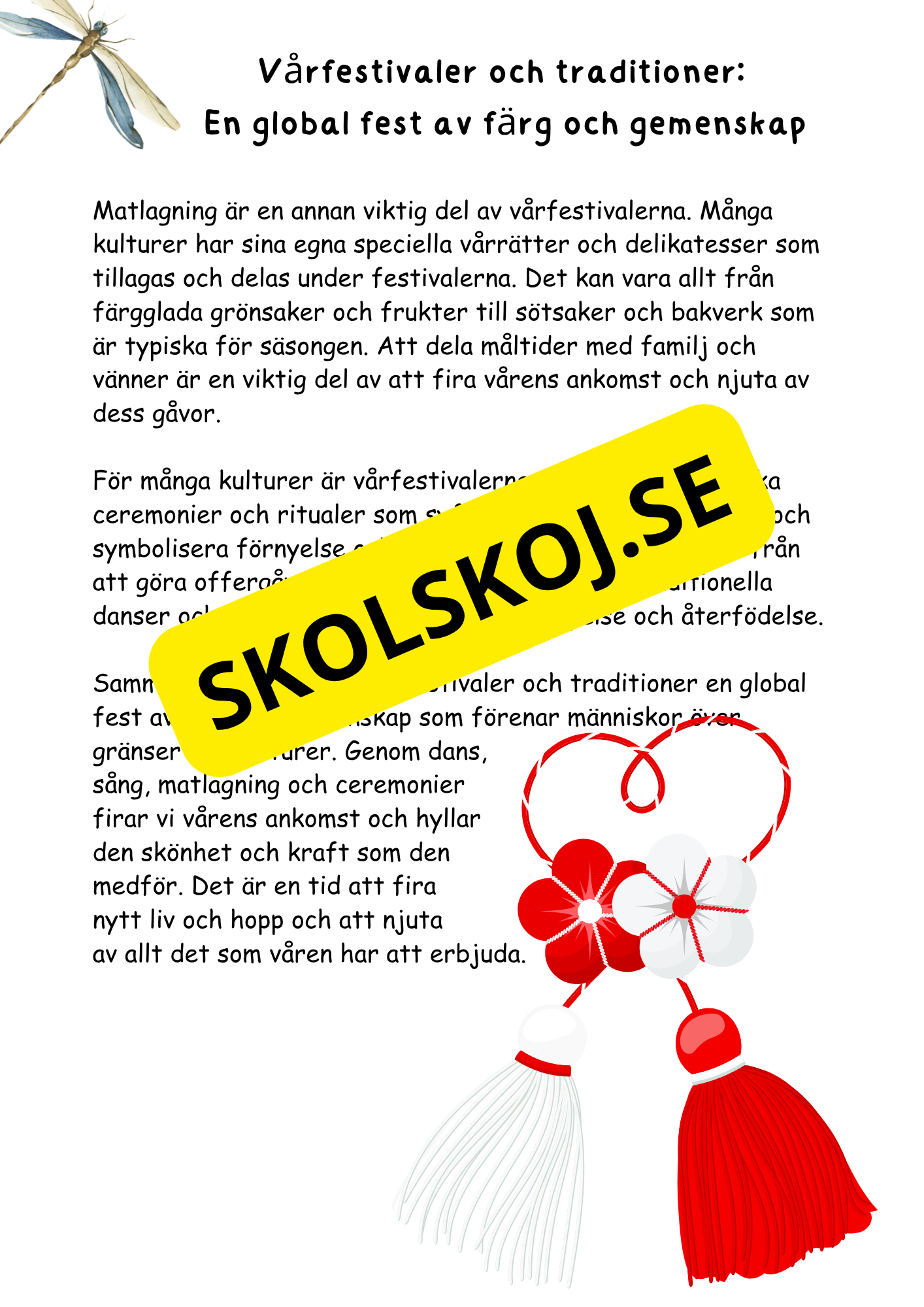 Mitt faktahäfte om våren