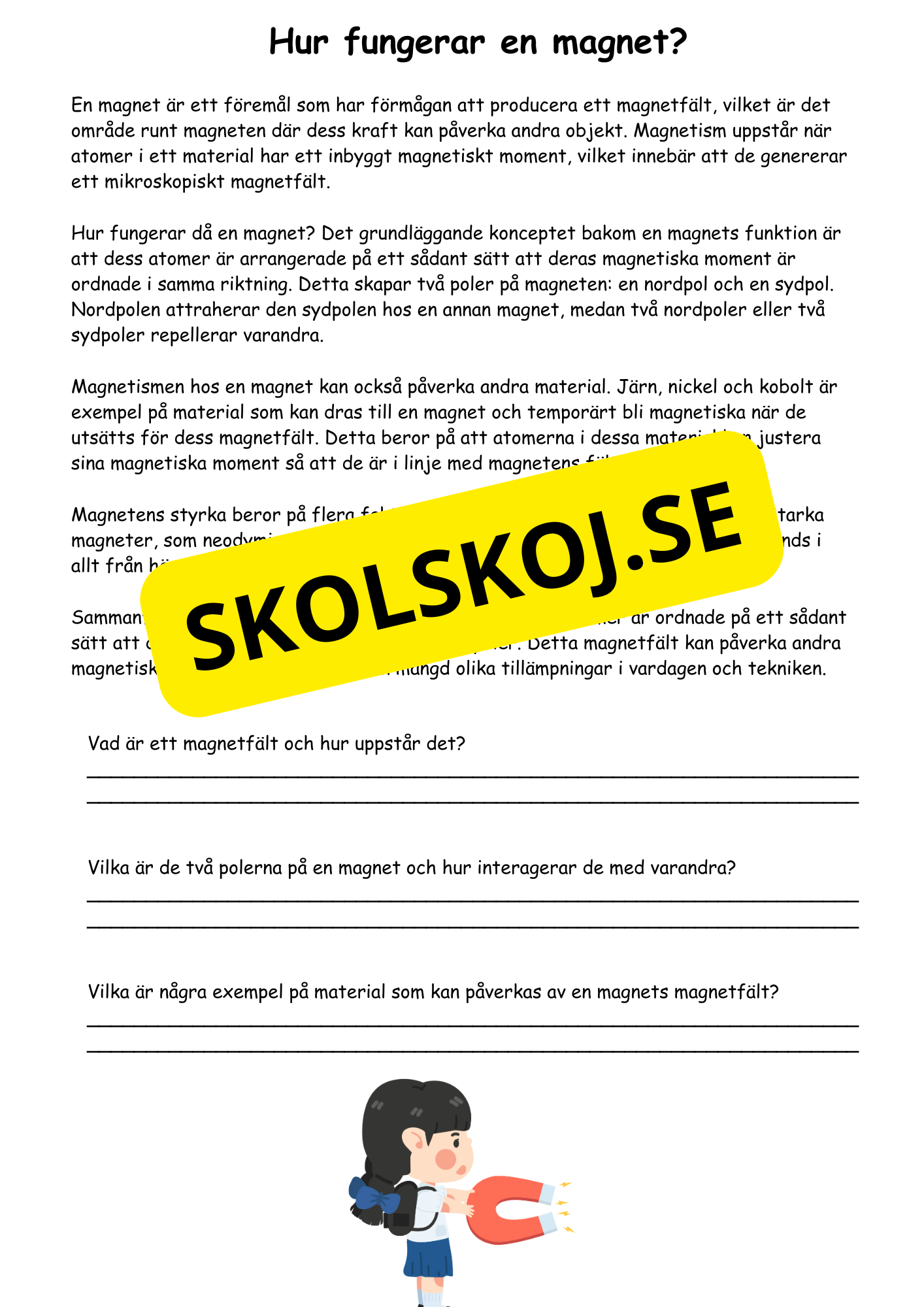 Mitt häfte om magnetism