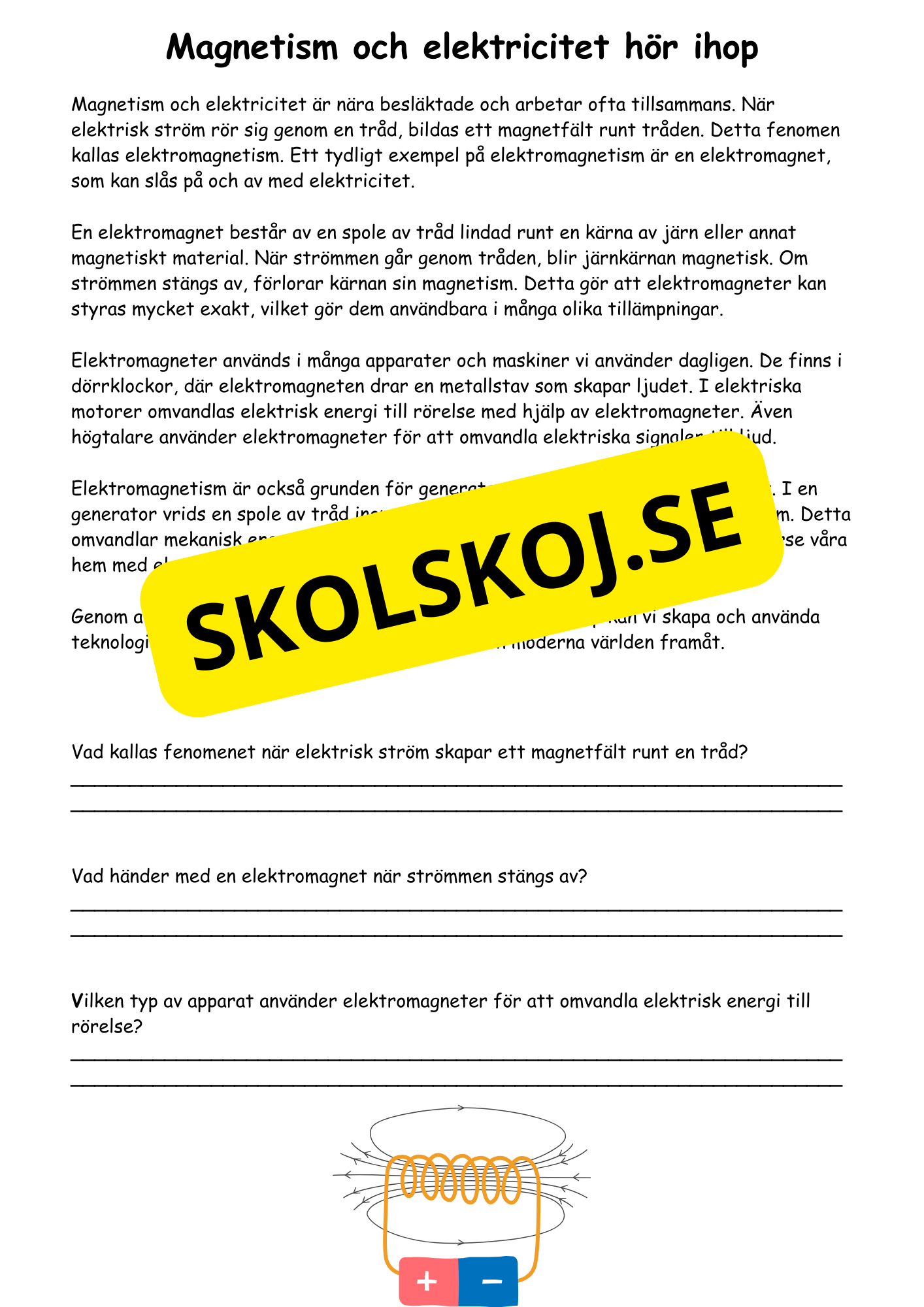Mitt häfte om magnetism