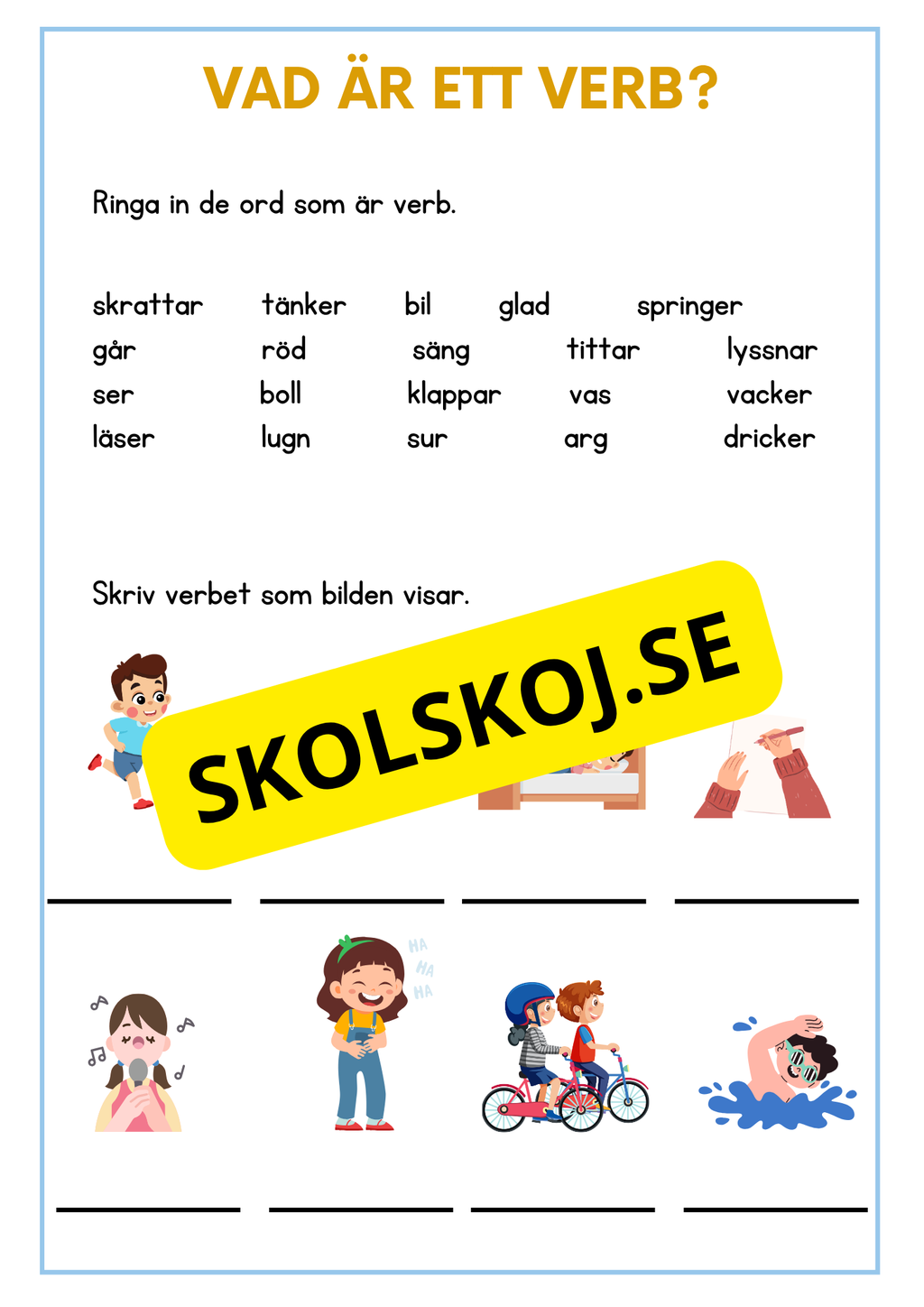 Mitt häfte om verb