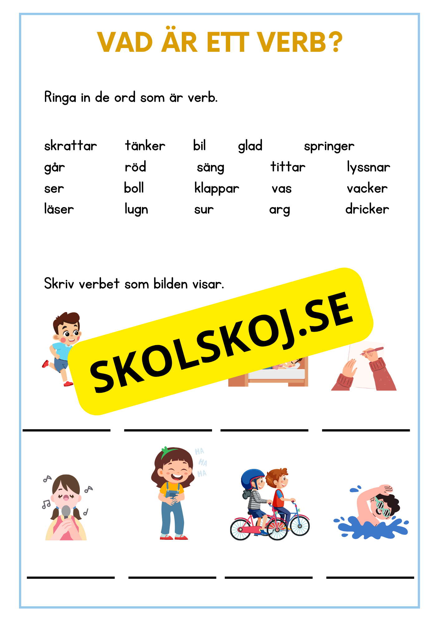 Mitt häfte om verb
