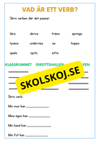 Mitt häfte om verb