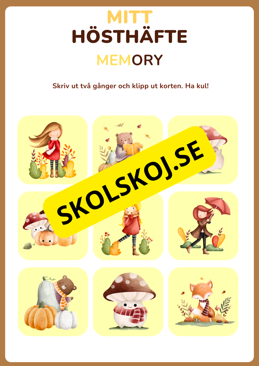Mitt hösthäfte (17 sidor)