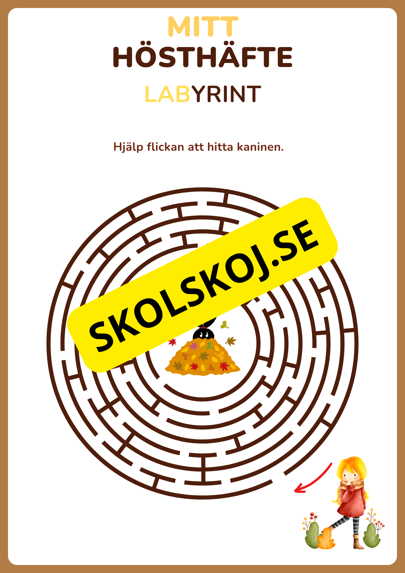 Mitt hösthäfte (17 sidor)