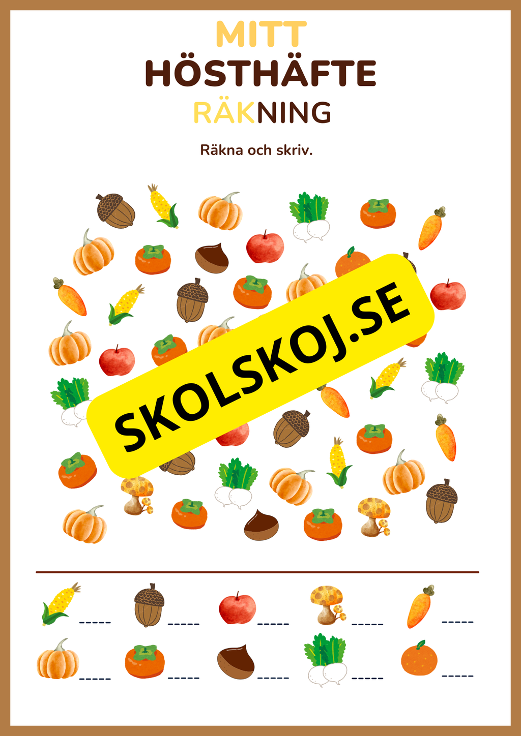 Mitt hösthäfte (17 sidor)