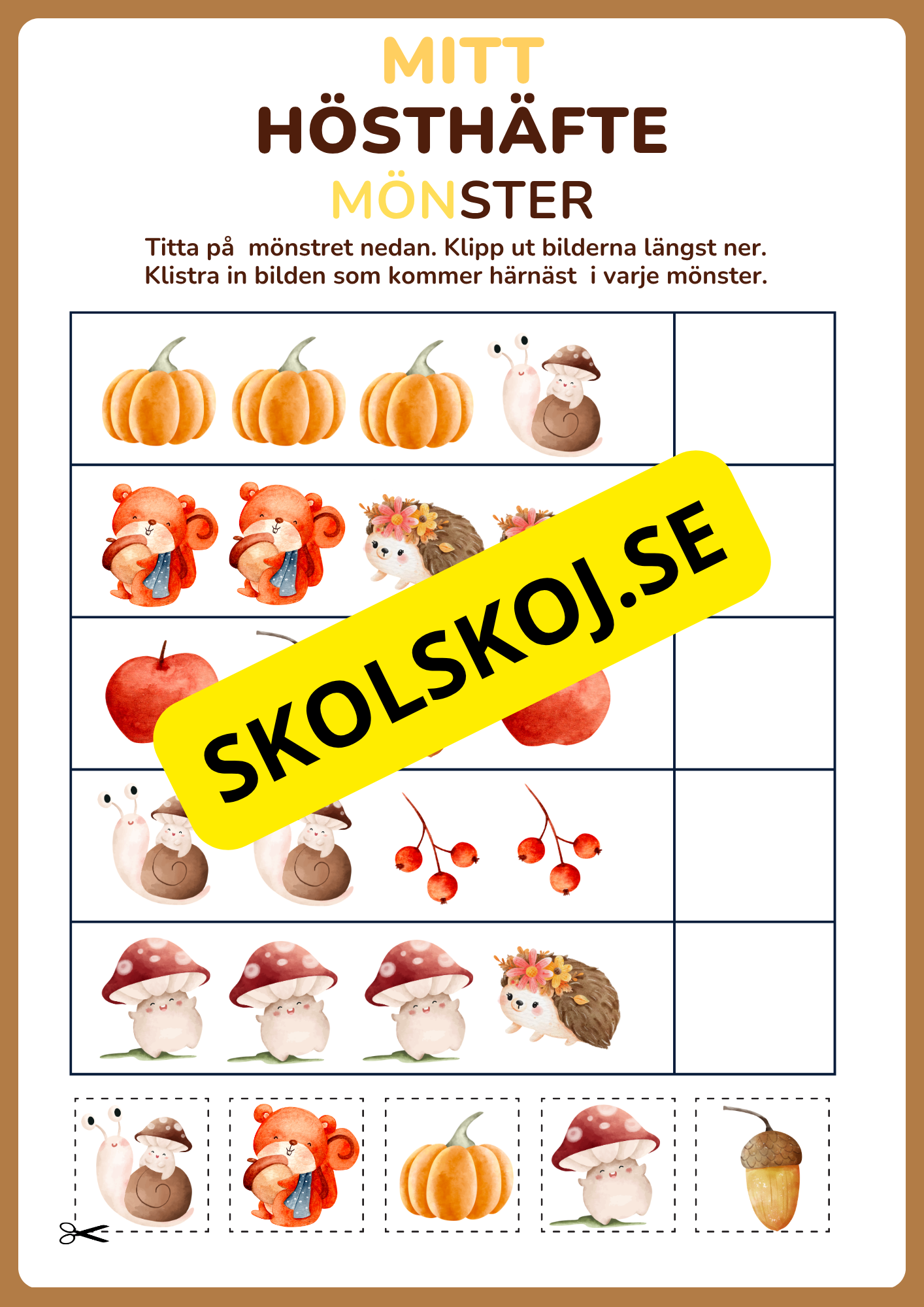 Mitt hösthäfte (17 sidor)