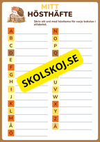 Mitt hösthäfte (17 sidor)