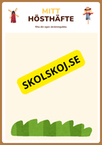 Mitt hösthäfte (17 sidor)