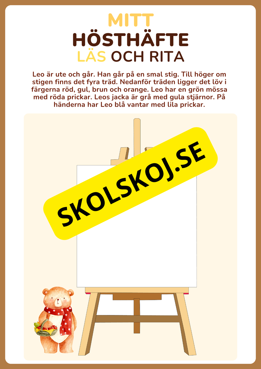 Mitt hösthäfte (17 sidor)