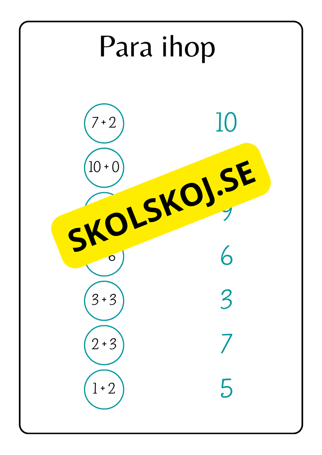 Mitt mattehäfte