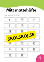 Mitt mattehäfte - Skolstart