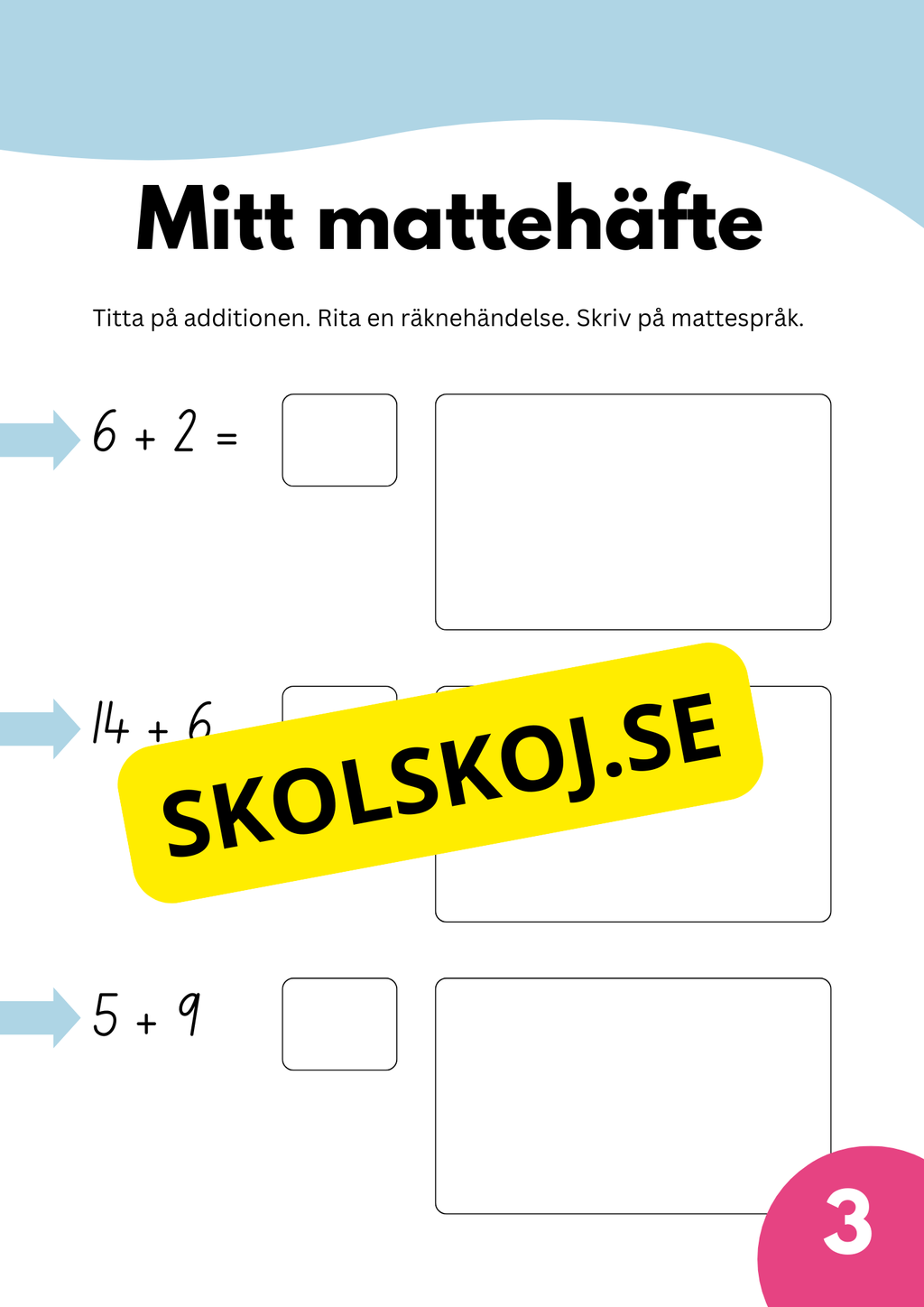 Mitt mattehäfte - Skolstart