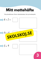 Mitt mattehäfte - Skolstart