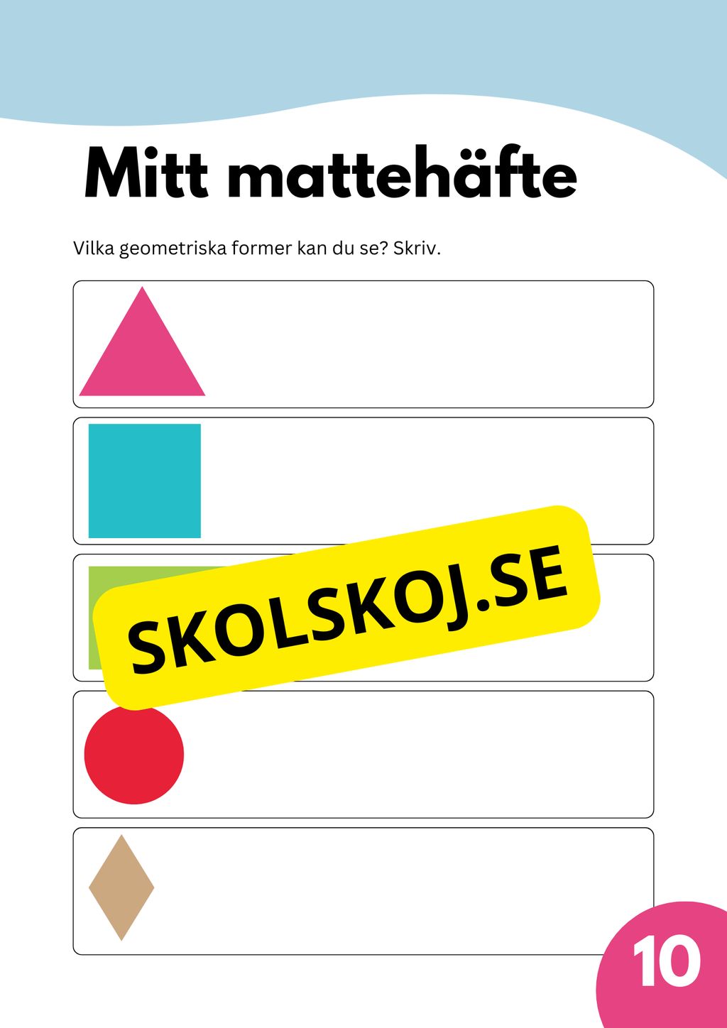 Mitt mattehäfte - Skolstart