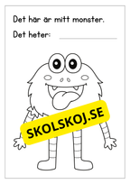 Mitt monster - Målarbok