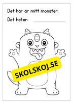 Mitt monster - Målarbok