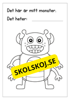 Mitt monster - Målarbok