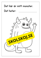 Mitt monster - Målarbok