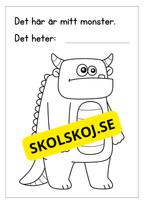 Mitt monster - Målarbok