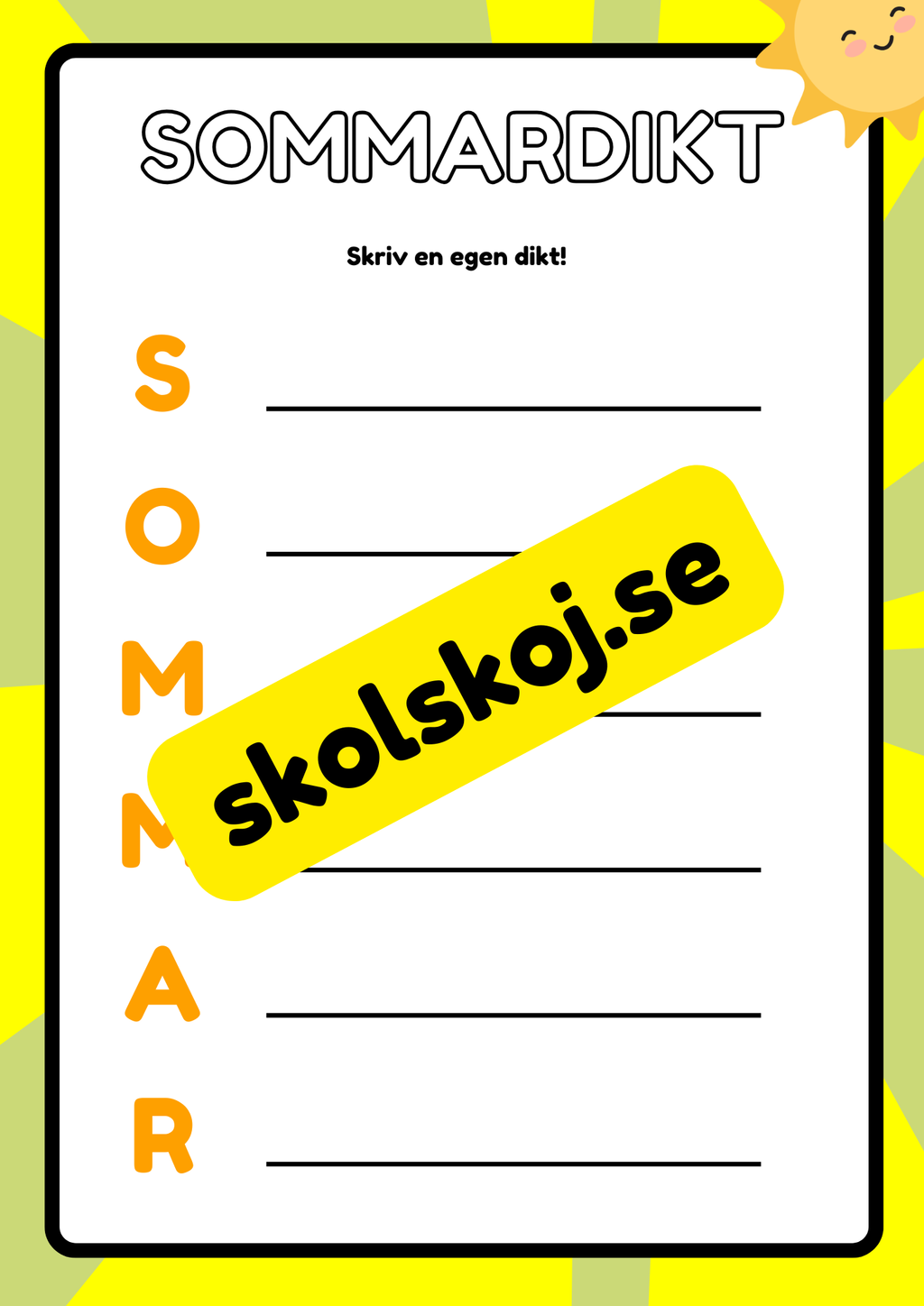 Mitt sommarhäfte - Blandade uppgifter