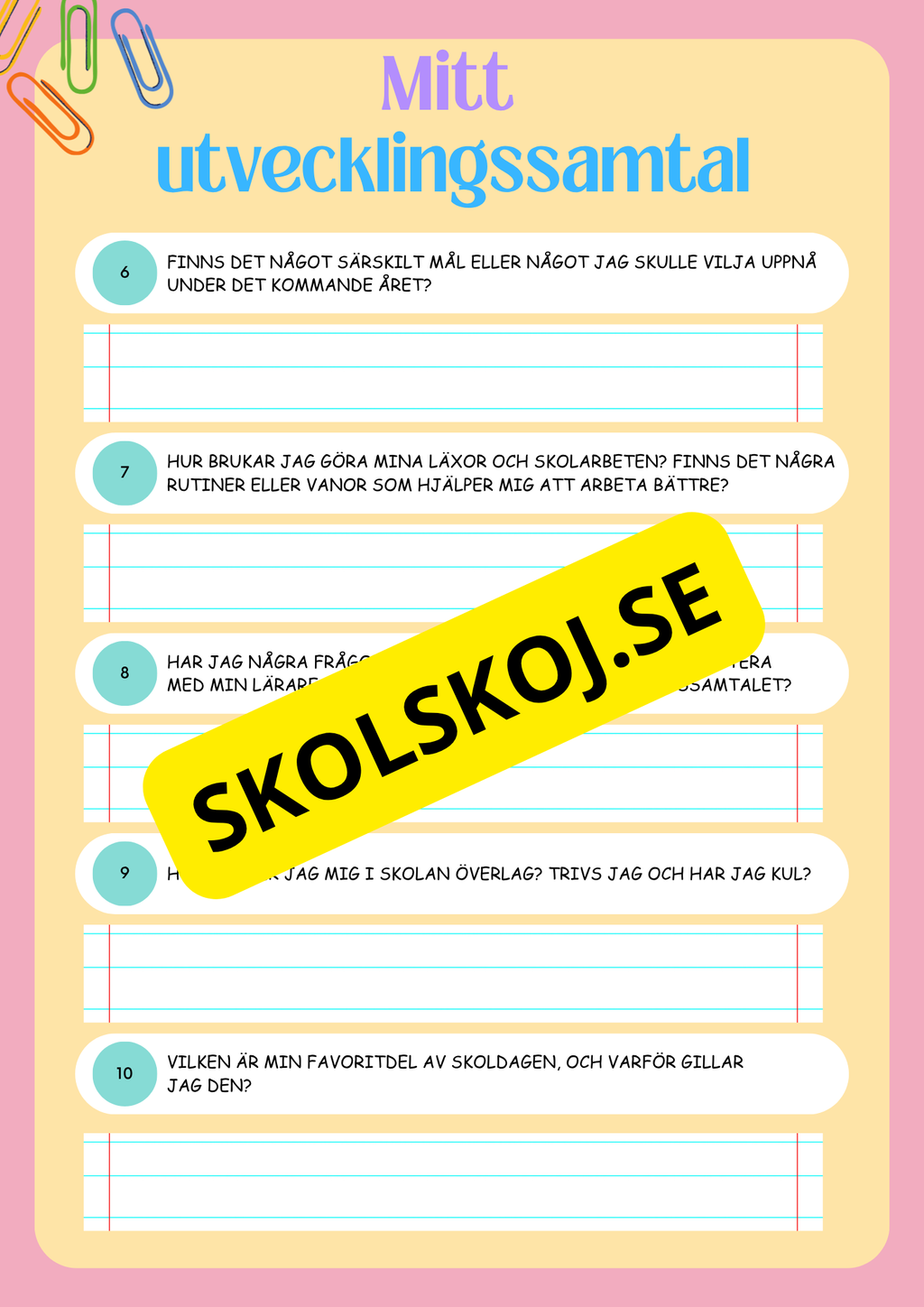 Mitt utvecklingssamtal