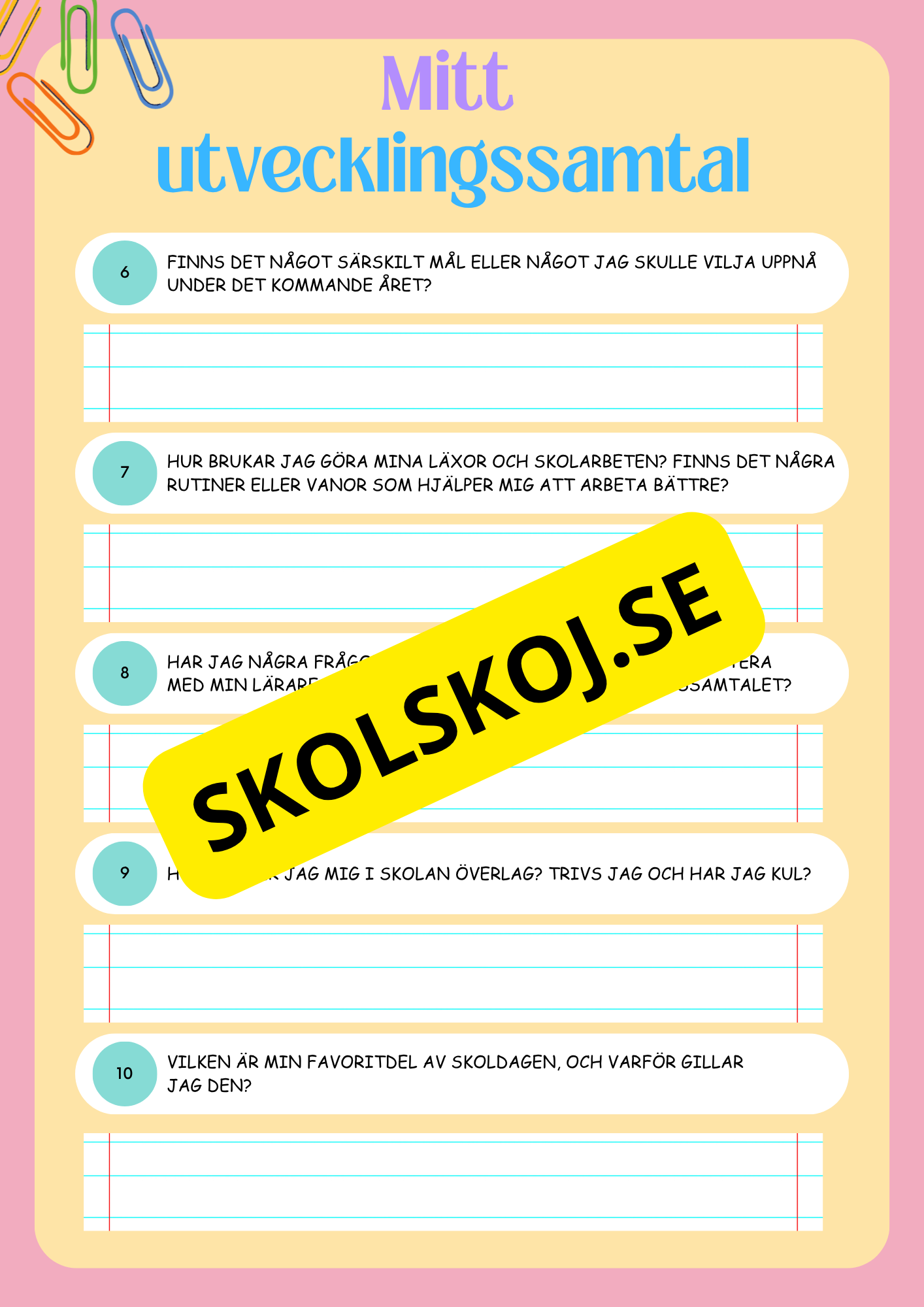 Mitt utvecklingssamtal