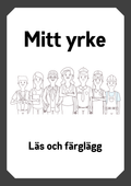 Mitt yrke - Läs och färglägg