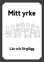 Mitt yrke - Läs och färglägg