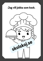 Mitt yrke - Läs och färglägg