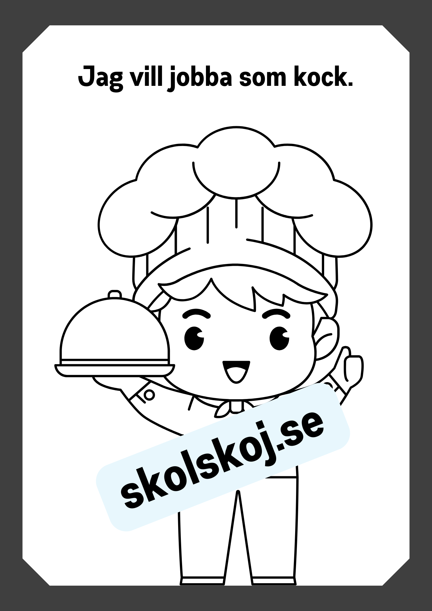 Mitt yrke - Läs och färglägg