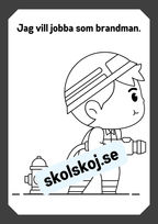 Mitt yrke - Läs och färglägg