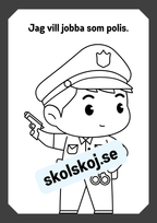 Mitt yrke - Läs och färglägg
