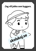 Mitt yrke - Läs och färglägg