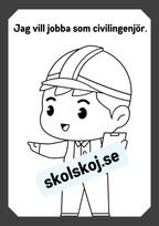 Mitt yrke - Läs och färglägg