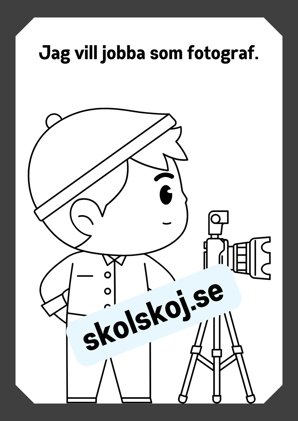 Mitt yrke - Läs och färglägg