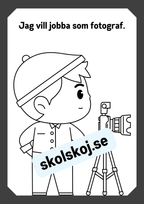 Mitt yrke - Läs och färglägg