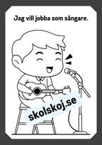 Mitt yrke - Läs och färglägg