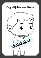 Mitt yrke - Läs och färglägg
