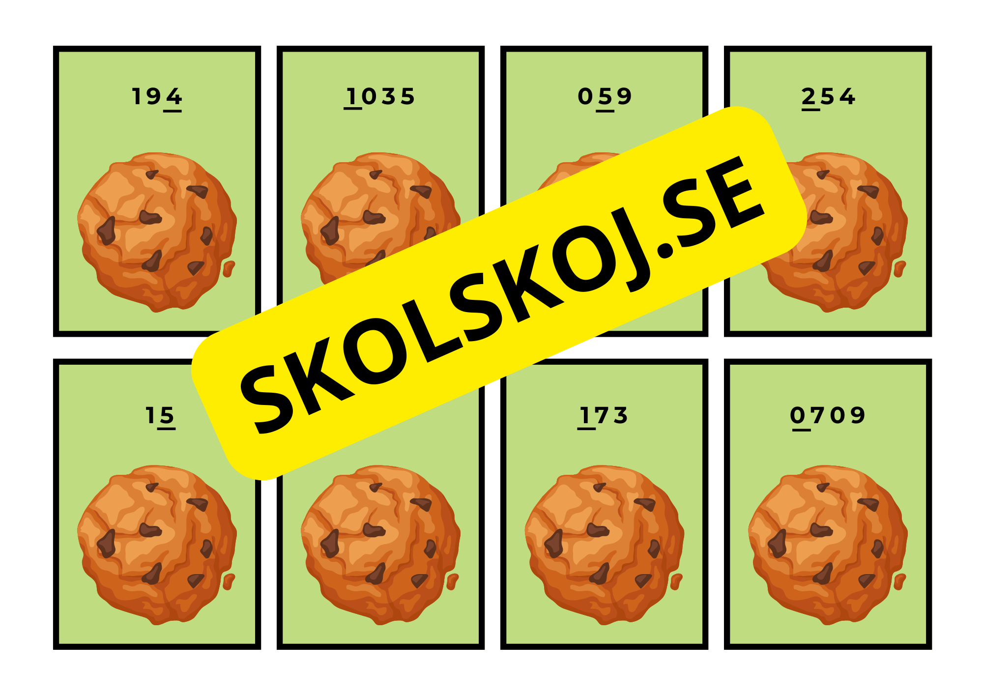 Positionsvärde - Mjölk och kakor